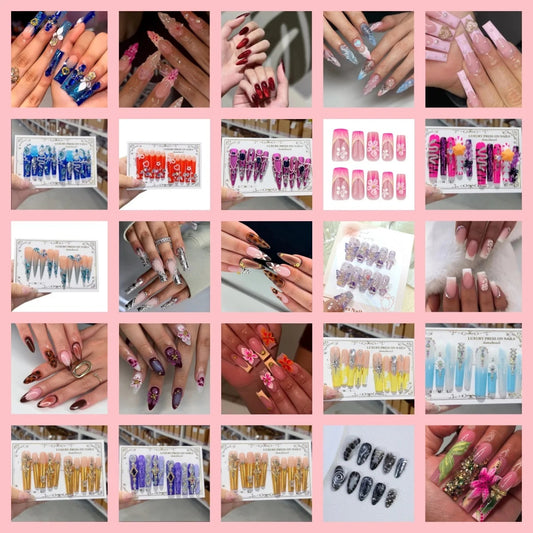 ASKISS Mystery Box Press-On Nails  – 25 sets a bundle
