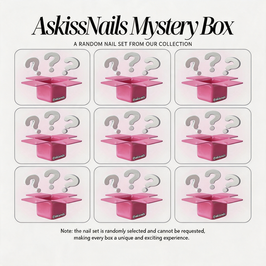 ASKISS Mystery Box Press-On Nails  – 9 sets a bundle